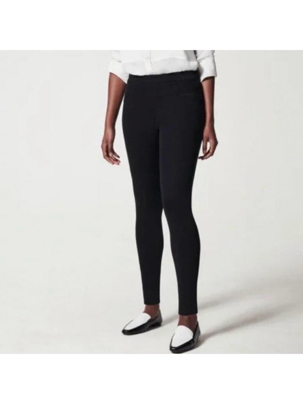 SPANX Jean-ish Ankle Leggings black high-waisted skinny jeans size M
